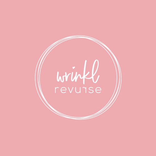 Feminine logo with the title 'Wrinkle reversal patches logo'