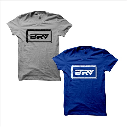 Distressed t-shirt with the title 'BRV Tee Logo'