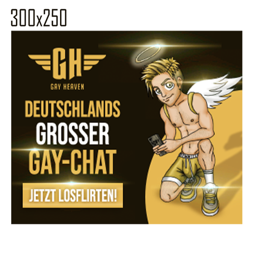 Attractive design with the title 'Web Banner Ad Set for Gay-Heaven'