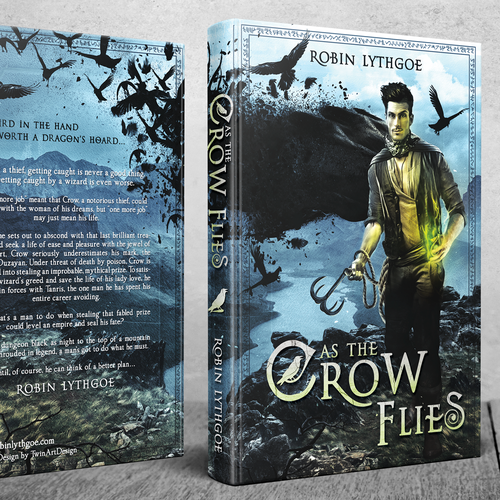 Crow design with the title 'As The Crow Flies'