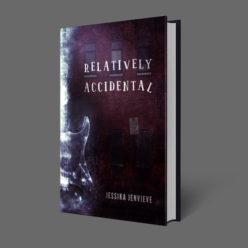 Music book cover with the title 'Book cover design for a Musical Crime Fiction Novel'