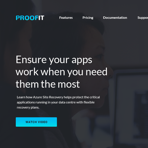 Flat website with the title 'SaaS Homepage Design Concept'