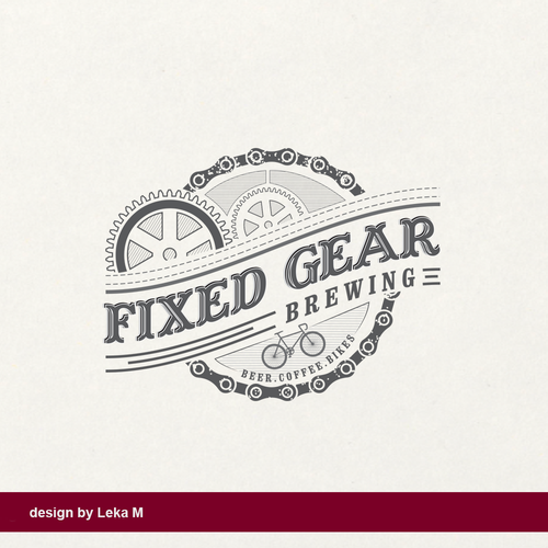 Chain design with the title 'Fixed Gear'