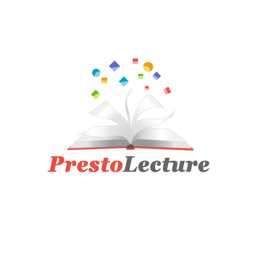 Orange and gray logo with the title 'Presto Lecture'