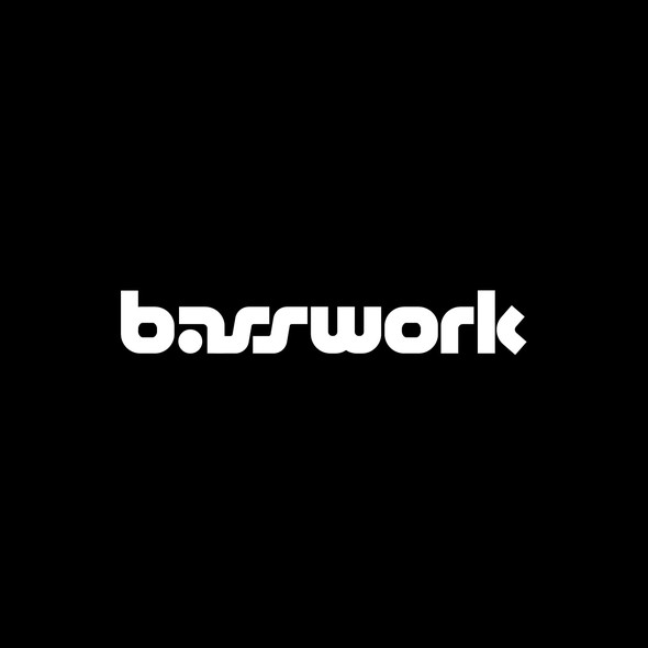 Groovy design with the title 'basswork wordmark'