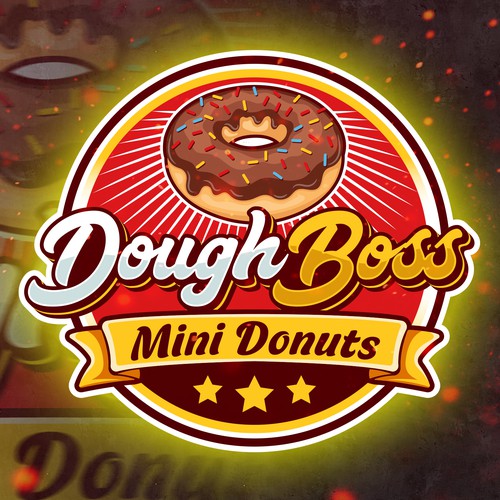 Donut  logo with the title 'Dough Boss'