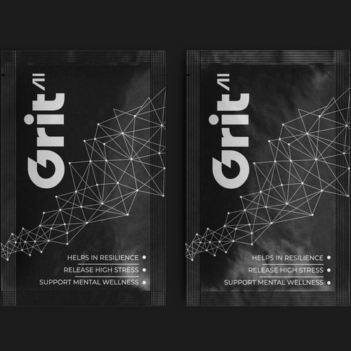 Technology packaging with the title 'Mental Health Supplement Brand Product'