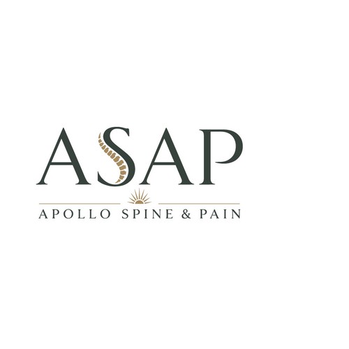 Pain design with the title 'Sophisticated Logo for an elite Spine and Pain Practice'