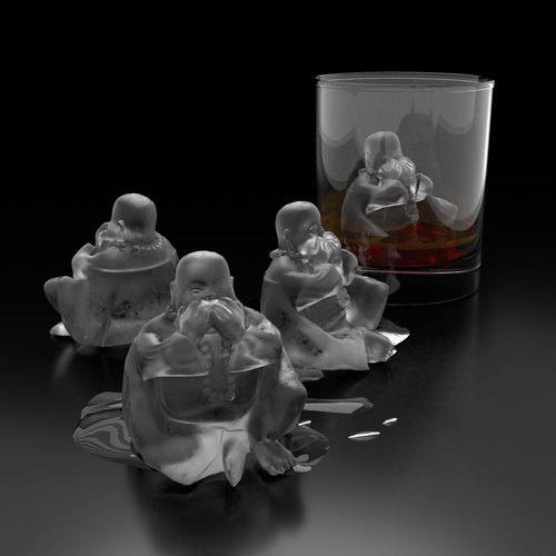 3-dimensional design with the title 'Ice mold model prepared for manufacturing'