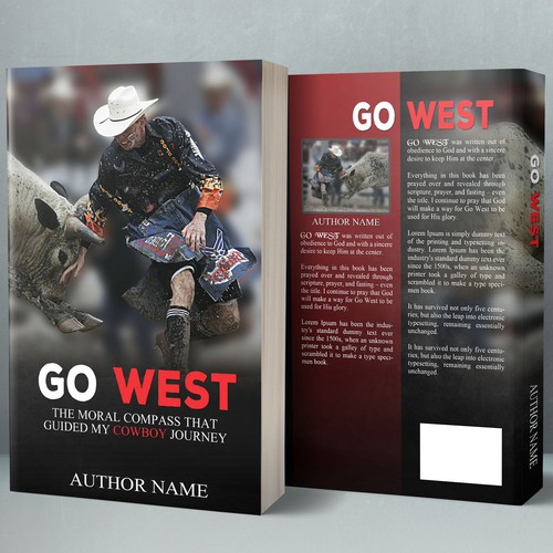 Autobiography book cover with the title 'Go West'