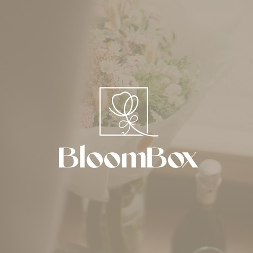 Line design with the title 'Luxury, Minimalist Logo For a Premium Flower Concept'
