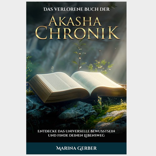 Copywriting design with the title 'Akasha Chronik'