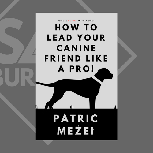 Digital book cover with the title 'Leading Your Canine Frienc Cover (Runner Up!)'