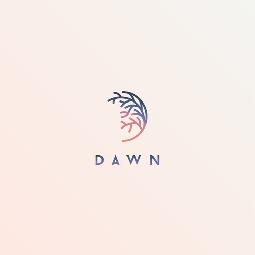 Nature logo with the title 'Elegant design depicting Dawn'