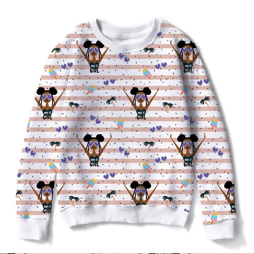 Summer design with the title 'Pattern design for clothing and accessorise'