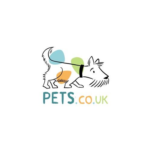 Cute design with the title 'Quirky dog logo'