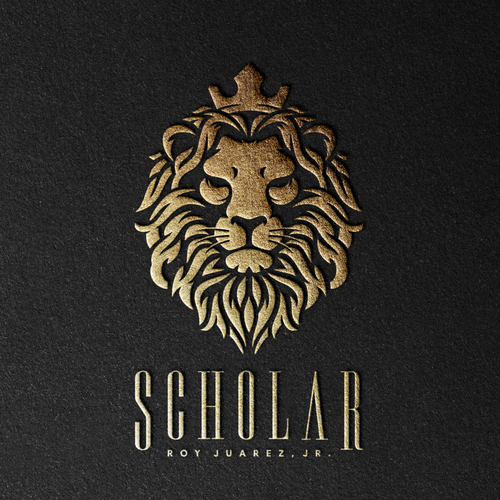Lion logo with the title 'lion king logo design '