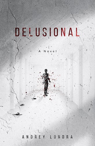 Creative book cover with the title 'Delusional'