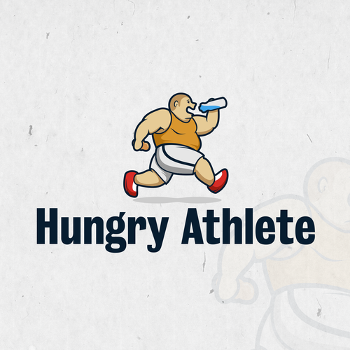 Hungry design with the title 'Logo concept for Hungry Athlete'