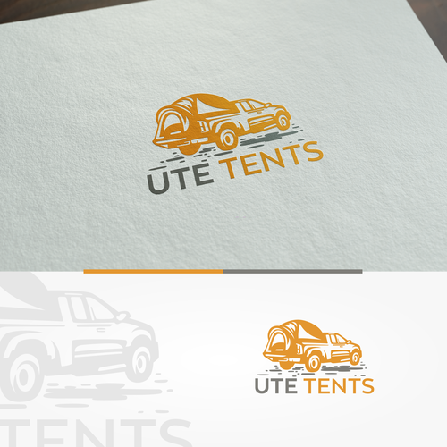 Tent logo with the title 'Create a logo UteTent the Tent for the back of your Ute'