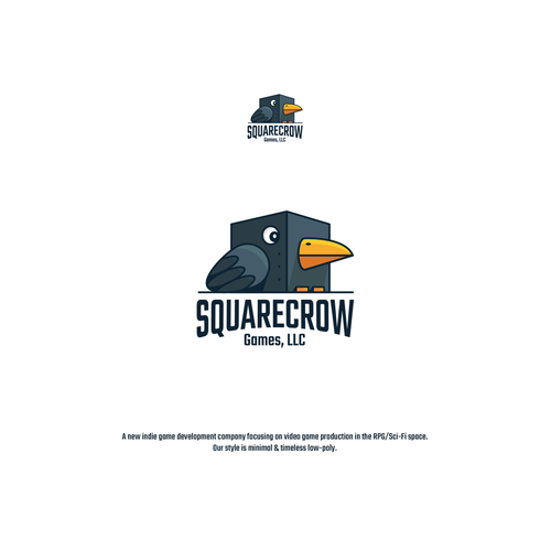 Crow logo with the title 'Squarecrow Games, LLC'