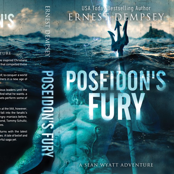 Action book cover with the title 'Poseidon's Fury'