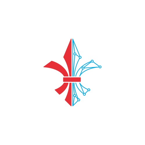 Fleur de lis logo with the title 'Logo for a technology company'