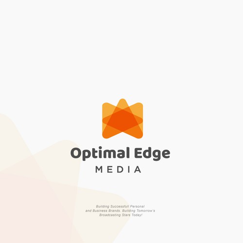 Button logo with the title 'Optimal Edge Media '