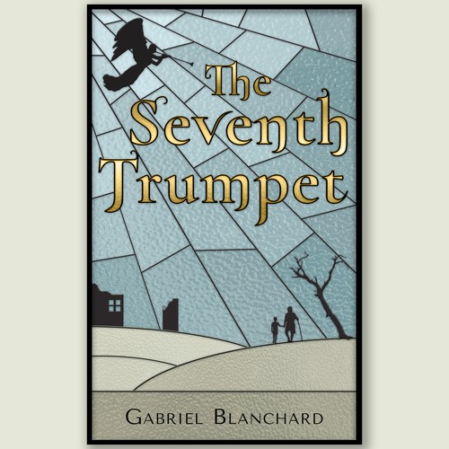 Original book cover with the title 'Cover for a literary novel set in a post-apocalypic world'