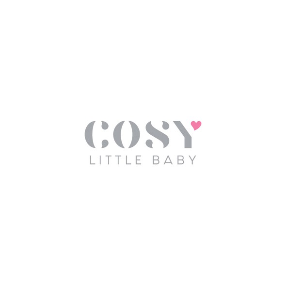 Baby clothing logo with the title 'Cosy Little Baby'
