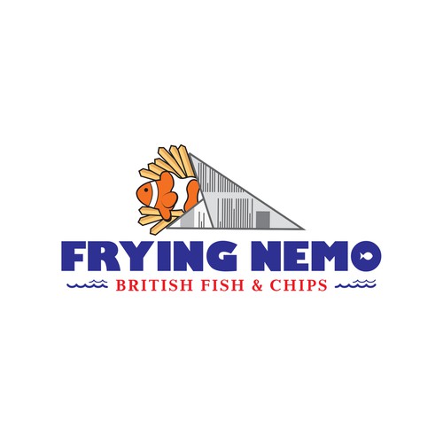 Newspaper design with the title 'Frying Nemo'
