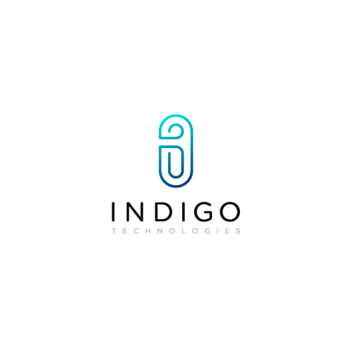 Share design with the title 'techy Logo for Indigo technologies'