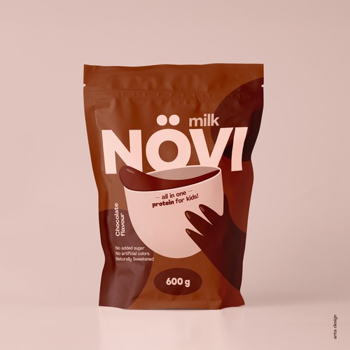 Protein packaging with the title 'Packaging for premium protein powder'