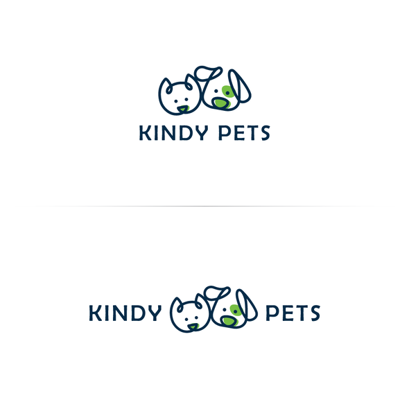 带有“Kindy Pets”标题的宠物店标志