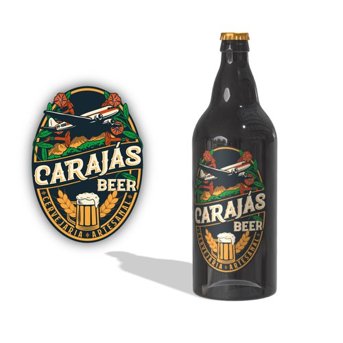 Brazil logo with the title 'Logo for Brazilian Brewery in Carajás region. . '