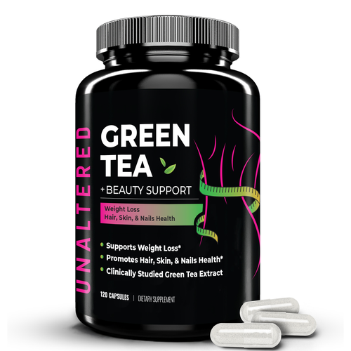 Herbal label with the title 'Weight loss supplement label design'