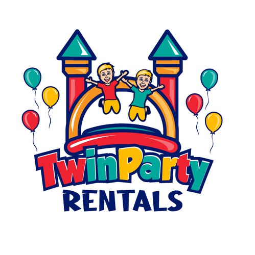 Event planning logo with the title 'Playful Logo for a party rental company'