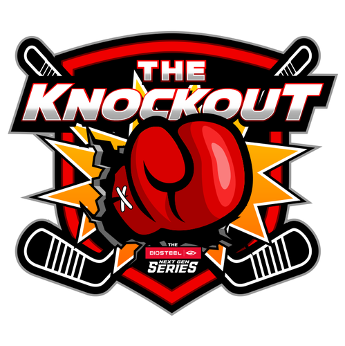 Boxing-gloves logo with the title 'The Knockout'