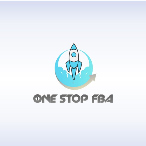 Amazon logo with the title 'One Stop FBA Logo'