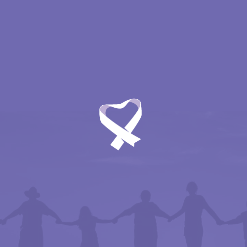 Nonprofit logo with the title 'Remembrance ribbon logo'