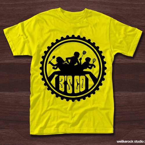 Food t-shirt with the title 'T-shirt design'