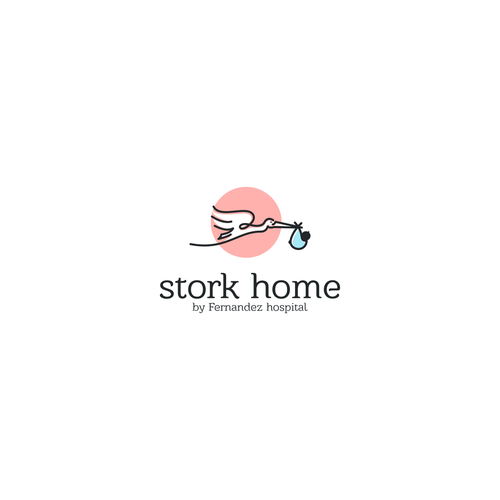 Stork design with the title 'Stork Home'