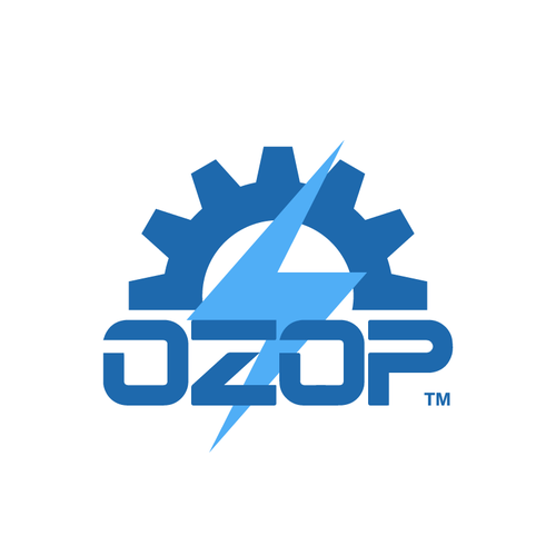 Automation design with the title 'Ozop Logo Design'