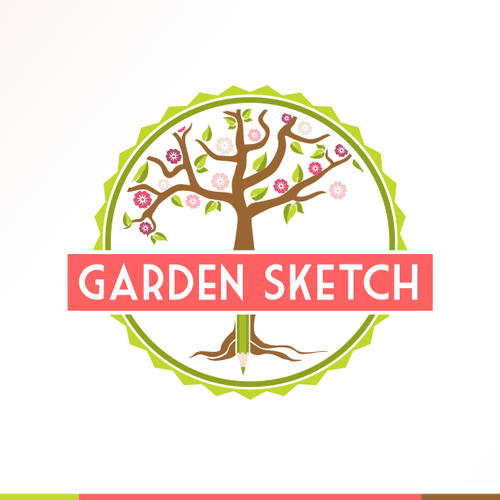 Garden logo with the title 'Submit a Design for Garden Sketch'