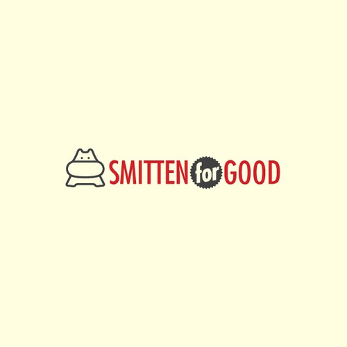 Hippo logo with the title 'Logo Design for Smitten for Good'