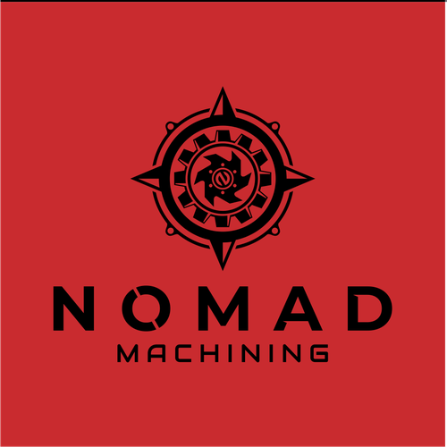 Industrial brand with the title 'bold logo for Custom CNC machining'