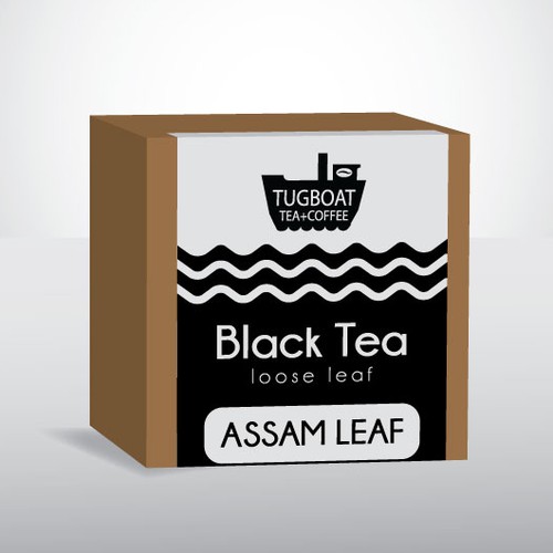 Water label with the title 'Label design for tea'
