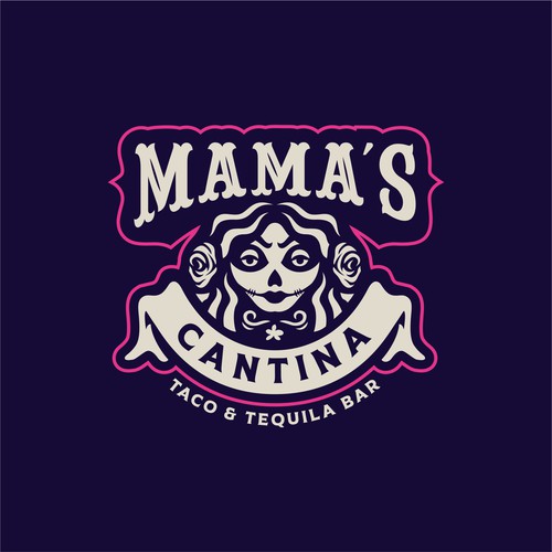 Mexican restaurant design with the title 'logo design for MEXICAN RESTAURANT'