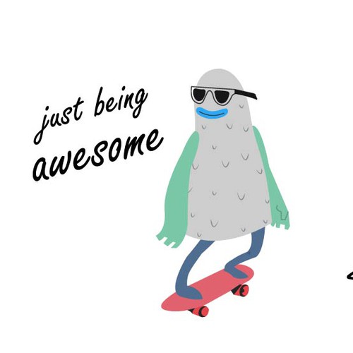 Sticker artwork with the title 'Create 2 unique, funny, high-quality sticker packs for use in the Dingaling app!'