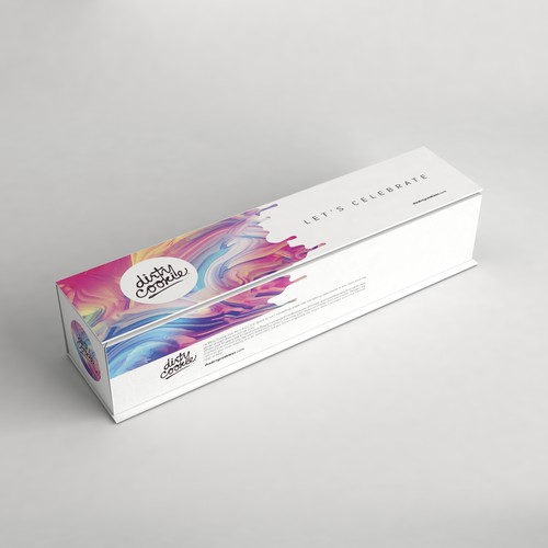 Biscuit packaging with the title 'Joyful Cookies Packaging Box'
